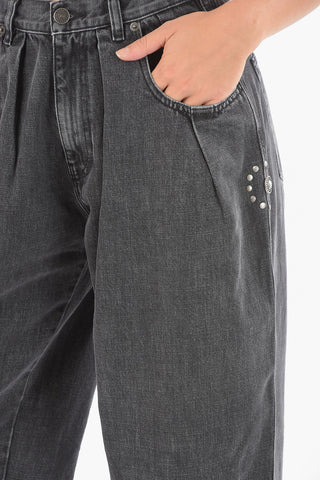 Jeans D-CONCIAS-SP5 a 1 Pince con Borchie 21cm L.32