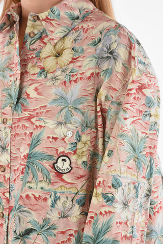 8 GENIUS Camicia Floreale Oversized con Taschino