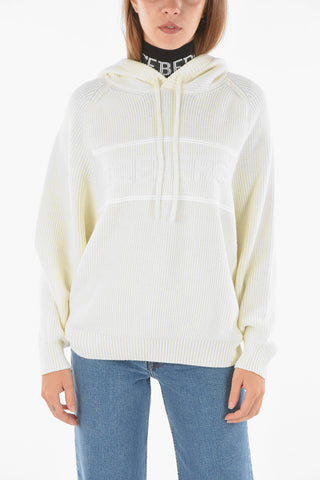 Ribbed Sweater with Hood
