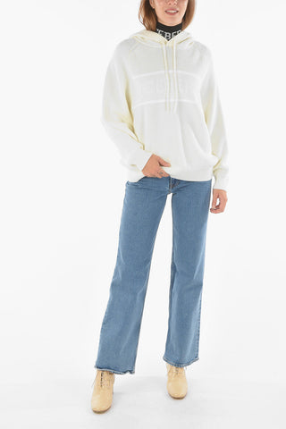 Ribbed Sweater with Hood