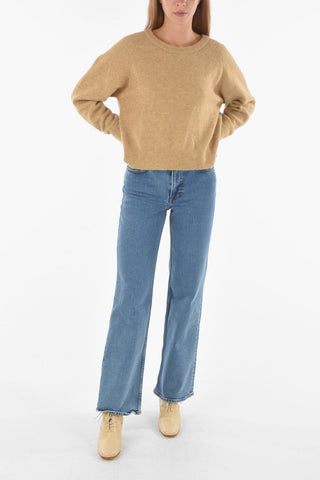 solid color NOR O-N crew-neck sweater