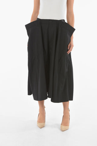 NOIR KEI NINOMIYA wool oversized gaucho shorts