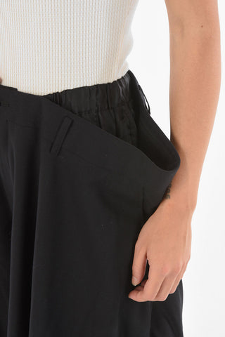 NOIR KEI NINOMIYA wool oversized gaucho shorts