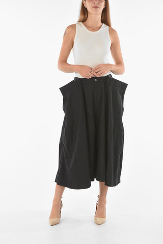 NOIR KEI NINOMIYA wool oversized gaucho shorts