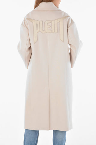 COUTURE EST.1978 LUXURY Cappotto ICONIC PLEIN con Maxi Logo Ricamato