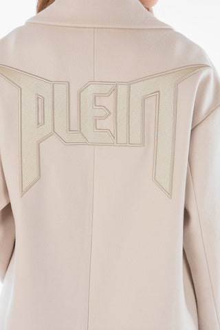 COUTURE EST.1978 LUXURY Cappotto ICONIC PLEIN con Maxi Logo Ricamato