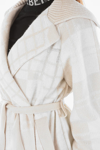 Knitted Maxi Coat with Belt