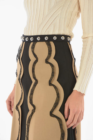 Lace Detail Longuette with Studs