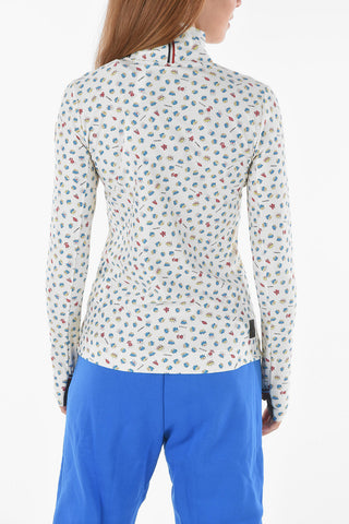 3 GRENOBLE Patterned Turtleneck Top