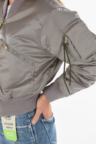 Hidden Zip G-ALMA Reversible Bomber Jacket
