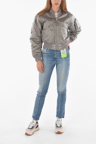 Hidden Zip G-ALMA Reversible Bomber Jacket