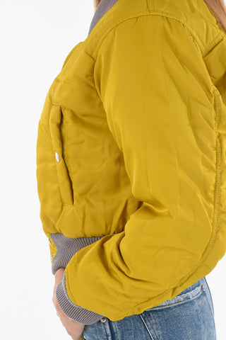 Hidden Zip G-ALMA Reversible Bomber Jacket