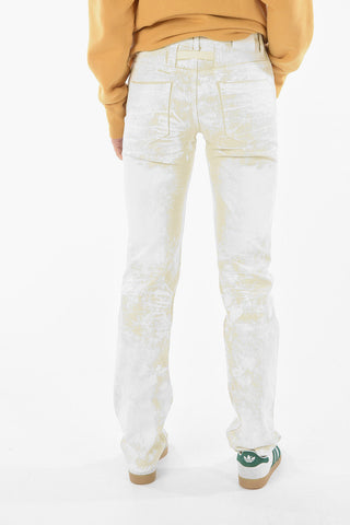 Painted Effect 6 Pockets Jeans