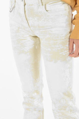 Painted Effect 6 Pockets Jeans