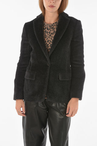 Alpaca and Wool 1-Button Blazer
