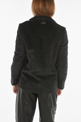 Alpaca and Wool 1-Button Blazer