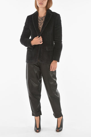Alpaca and Wool 1-Button Blazer