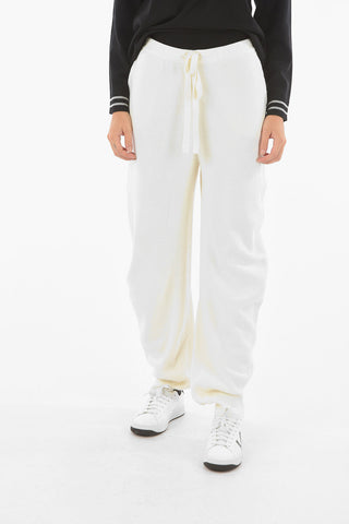 Joggers in maglia con elastico in vita