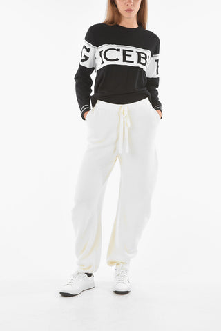 Joggers in maglia con elastico in vita