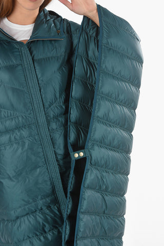 Front Zip Hooded W-MYLENE Padded Cape