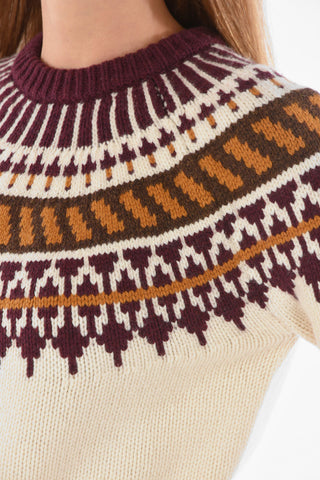 Fairisle Patterned Crew-Neck Sweater