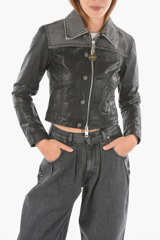 Leather and Denim L-LYLE Jacket