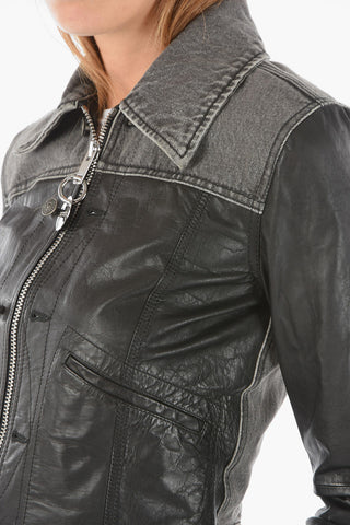 Leather and Denim L-LYLE Jacket