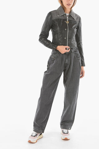 Leather and Denim L-LYLE Jacket