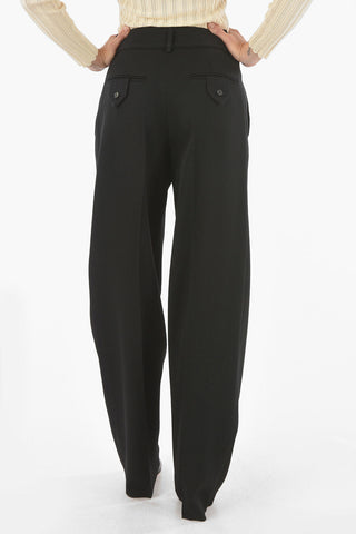 Double-pleated Wool Pants