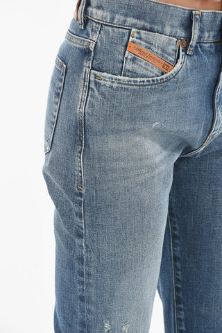 Jeans Boyfriend Fit D-AIR a Vita Regolare 18cm L.32