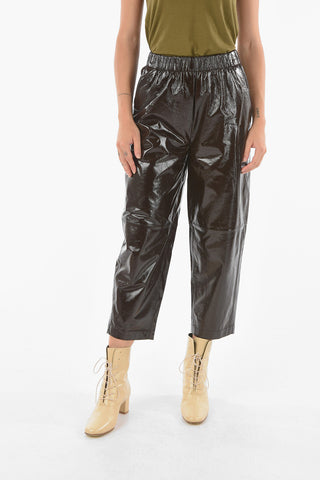 Drawstring Waist Patent Leather PALOMA Pants