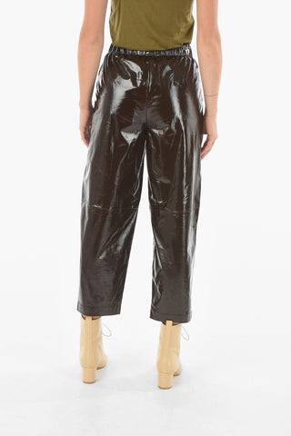 Drawstring Waist Patent Leather PALOMA Pants
