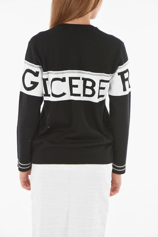 Maglia girocollo in lana vergine