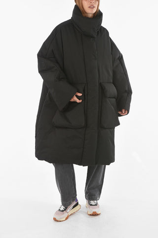 Magnetic Pocket W-THEA Oversized Padded Jacket
