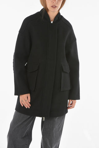 Hidden Zip W-LETHEA Coat