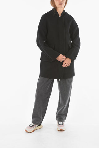Hidden Zip W-LETHEA Coat