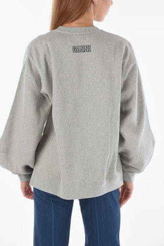 Solid Color Crew-Neck Sweatshirt