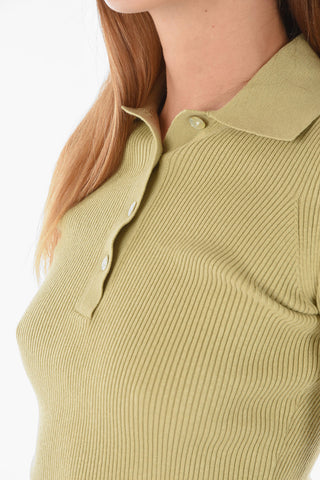 Polo Neck Ribbed Silk Blend EVERLY Sweater