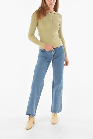 Polo Neck Ribbed Silk Blend EVERLY Sweater
