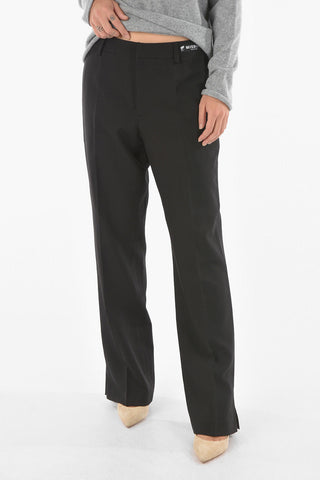 ankle split 4 pockets pants