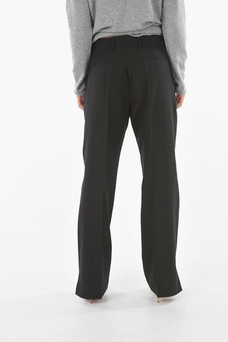 ankle split 4 pockets pants