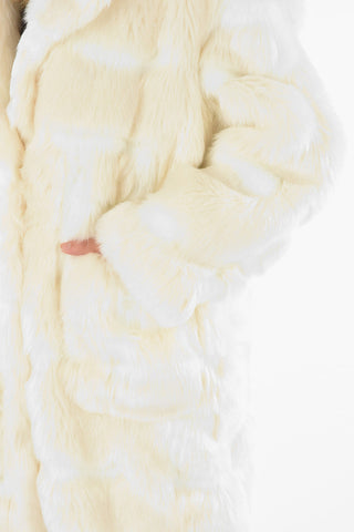 Maxi Cappotto in Ecopelliccia Open Front