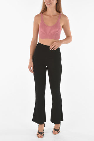 Pantaloni bootcut EGON con elastico in vita