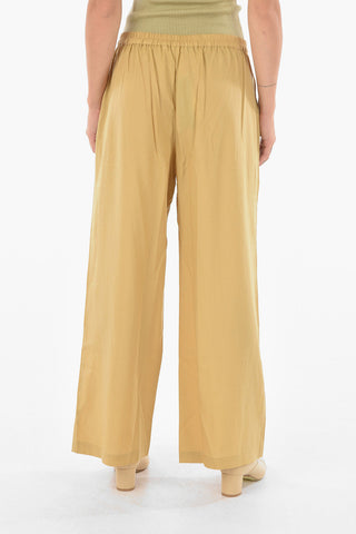 drawstring waist double-pleat GANDA pants