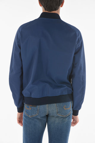 Bomber IONIO in Tessuto Tecnico con Dettagli in Pelle