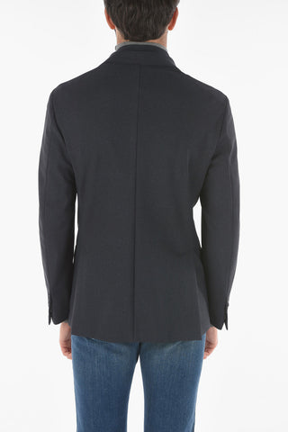 Blazer in Tessuto Elasticizzato con Chest Piece Removibile