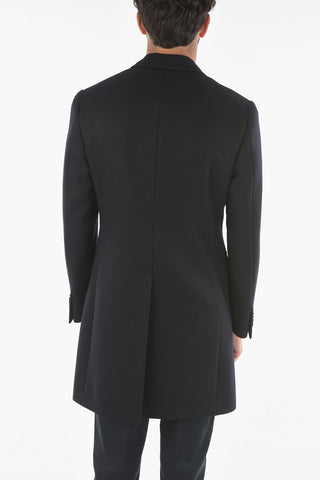 Cappotto in Lana Vergine con Tasche con Aletta