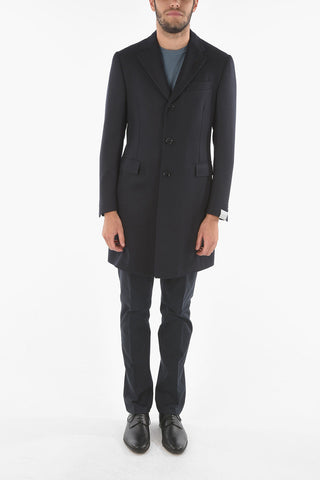 Cappotto in Lana Vergine con Tasche con Aletta