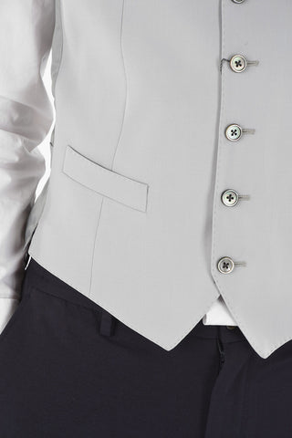 Gilet LEADER a 5 bottoni in Lana Vergine Extrafine