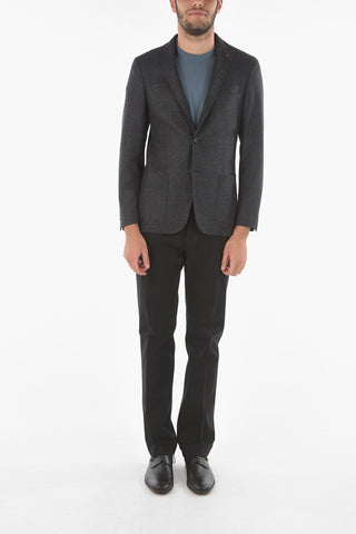 CC COLLECTION Cashmere Blend RIGHT Blazer with Iconic Beetle Brooch